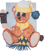 Hockey playin bear